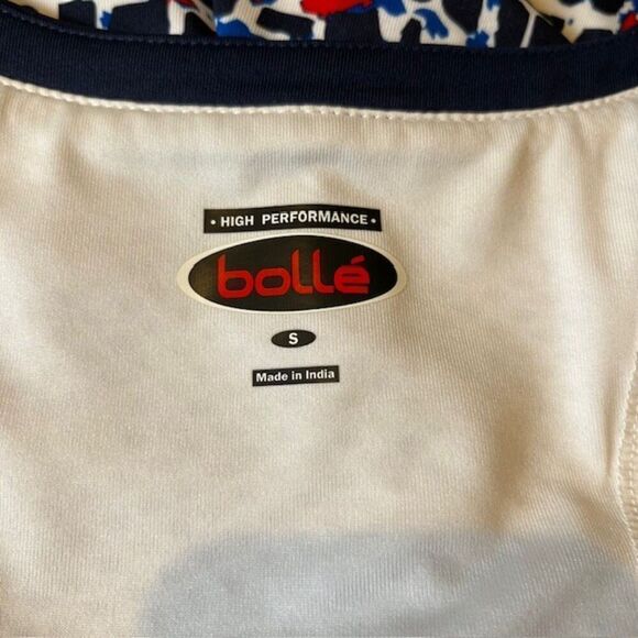 Bolle Women's Athletic Tank Open Mesh Back White Black Red Blue Size Small - Picture 5 of 10